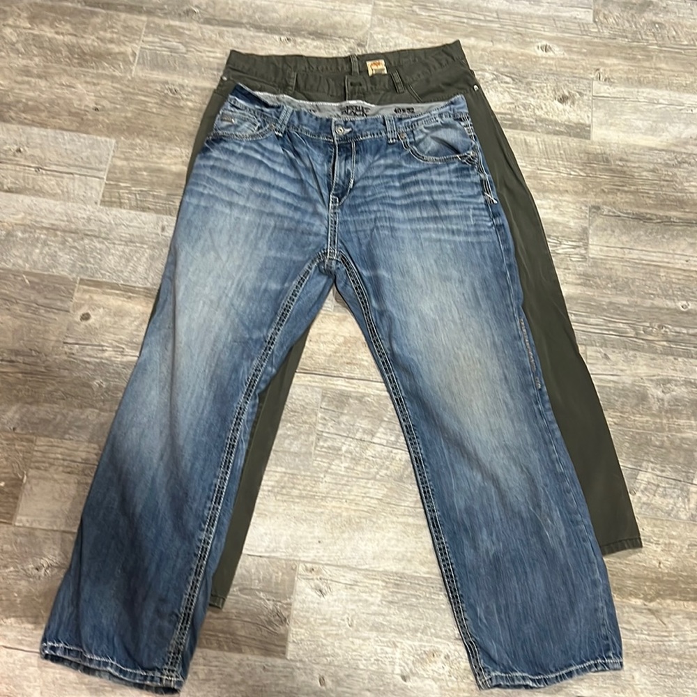 Men’s jeans, BUNDLE OF TWO. Buckle Jeans and Timberland work pants